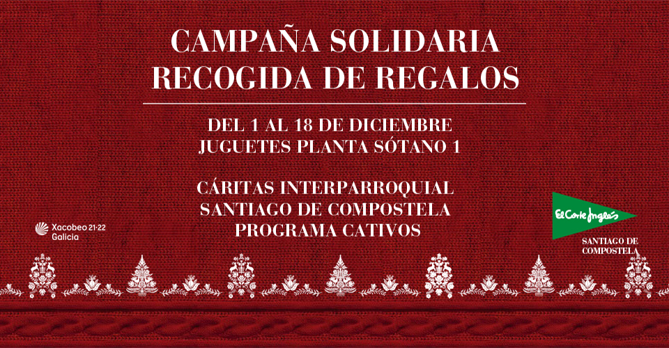 Imagen del evento Campaña solidaria recogida de Regalos - Cáritas Interparroquial de Santiago